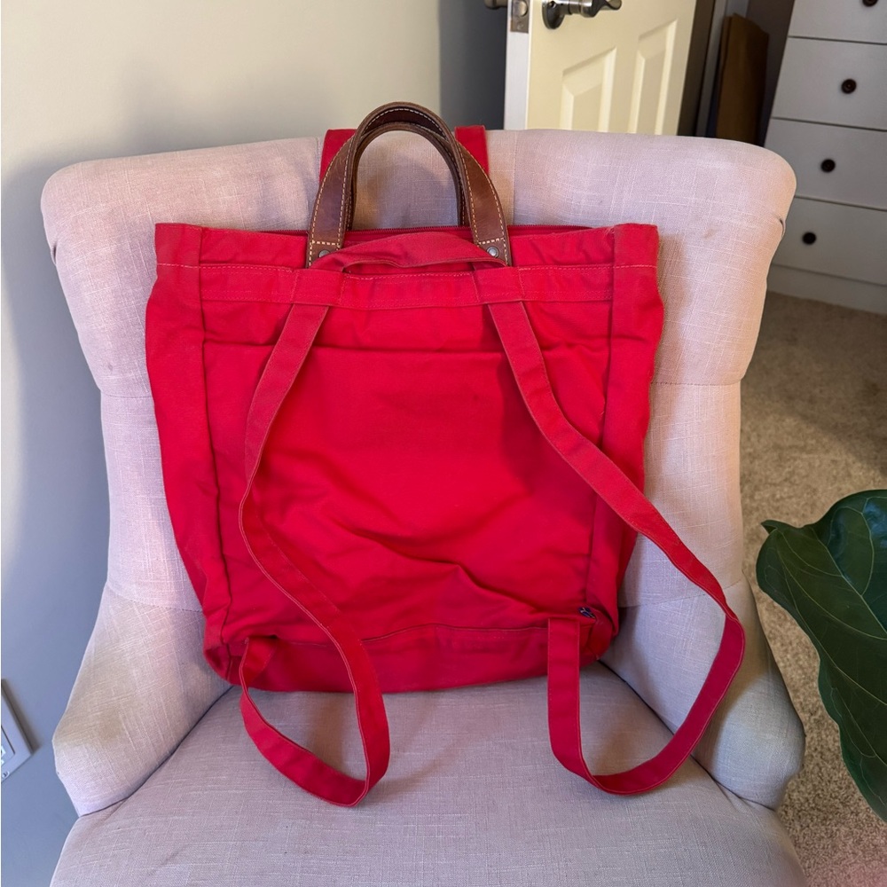 Fjallraven Ornskoldsvik G-1000 Shoulder Tote/Backpack Red Great Condition - Picture 2 of 5